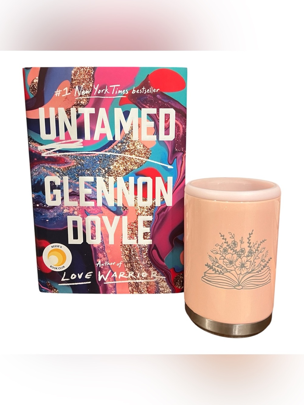 Untamed by Glennon Doyle + Peach Floral Standard Can Cooler